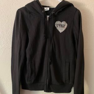 PINK Bling Full Zip Hoodie